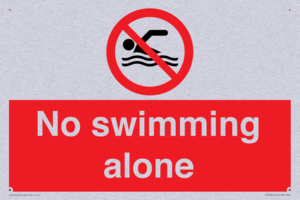 No swimming alone